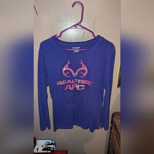 Realtree Long Sleeve Shirt in Purple and Pink